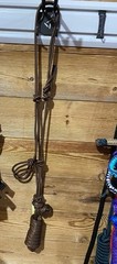 Formay Brown Knot rope halter w/8′ lead rope western , english tack