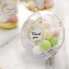 500 Self Adhesive 1.5″ Round Floral Thank You STICKERS Labels DIY Crafts Favors