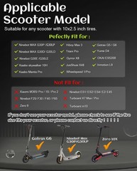 10 x 2.5 Inches Electric Scooter Tire 60/70-6.5 Solid Tire Fit for Ninebot Ma…