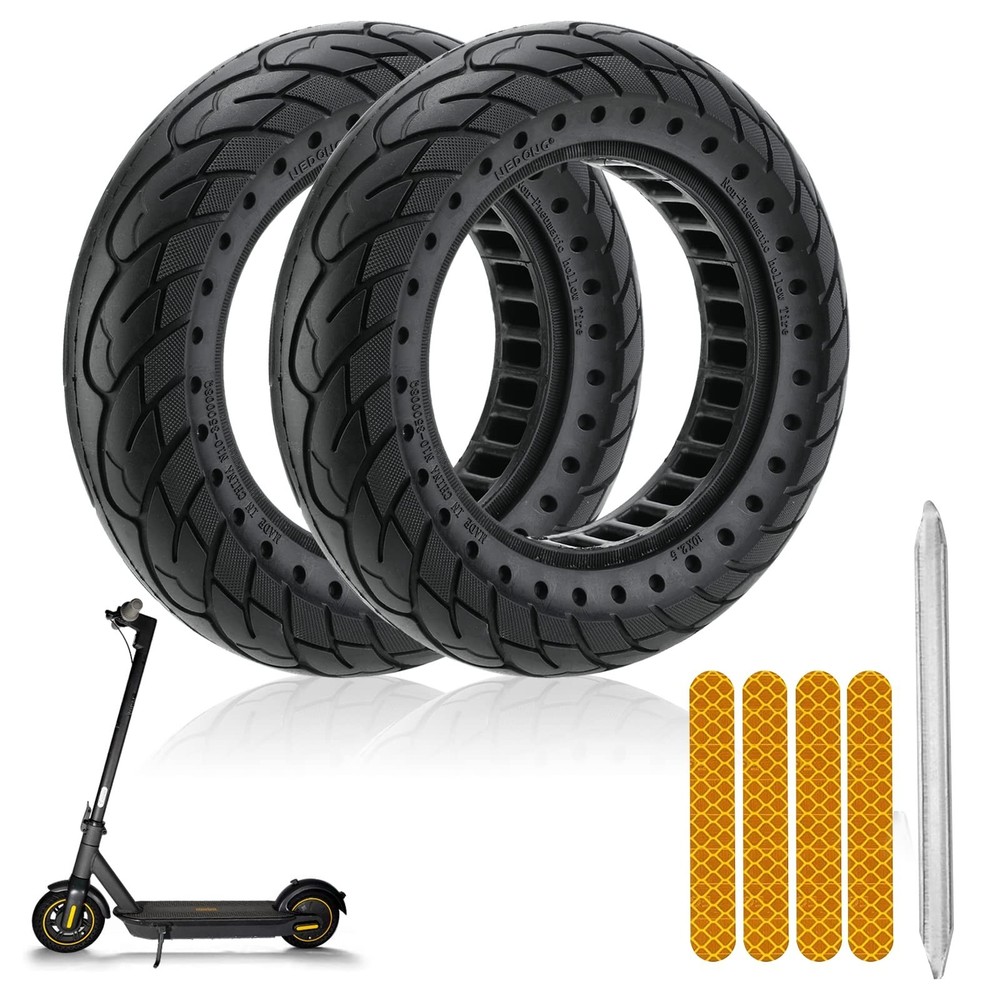 Solid Rubber Tire 10×2.5 Inch for Ninebot Segway MAX G30 G30P G30LP Electric …
