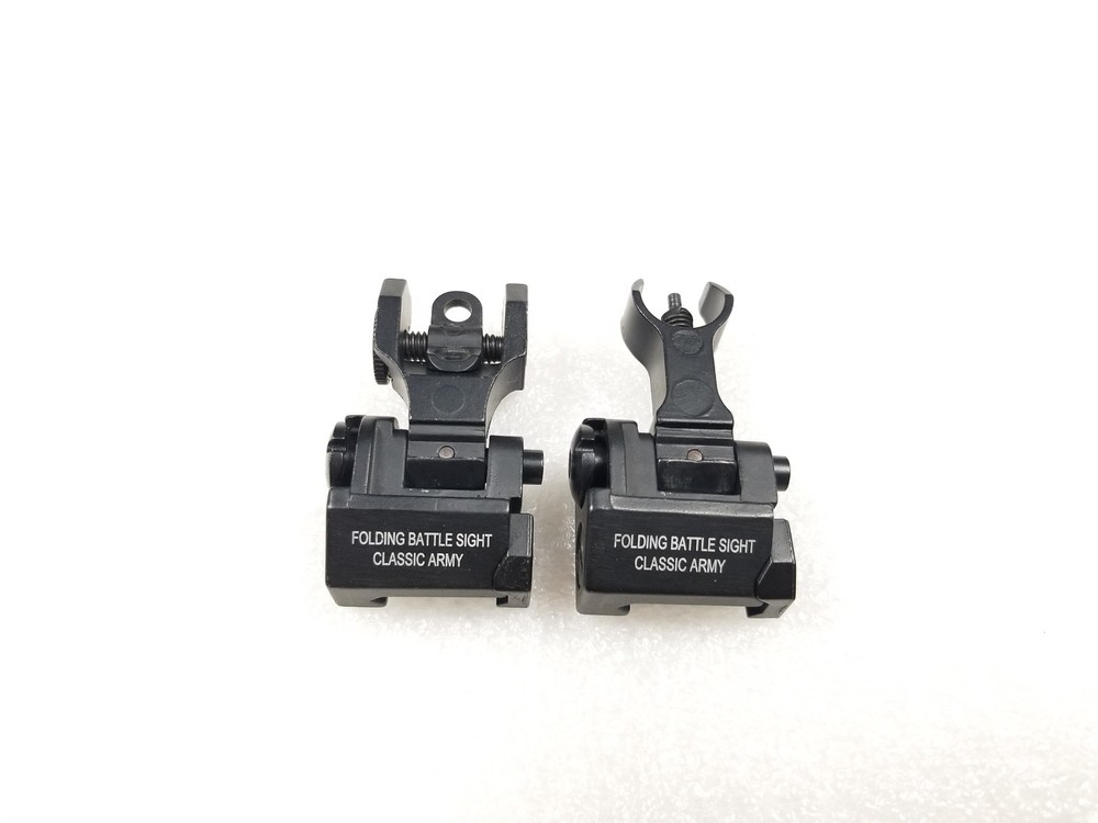 Classic Army OEM Full Metal Front and Rear Sights Set for Airsoft AEG
