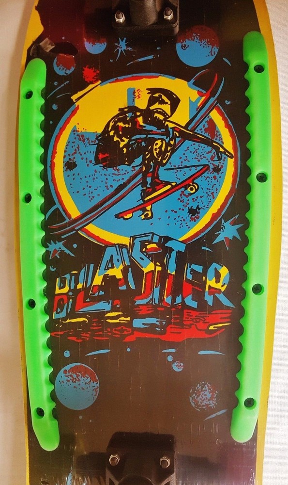 Vintage Rare C.1980 21″ NOS Skateboard Skate Board Multi Color Skate Boarder