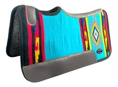 Horse 32″x30″ Western Contoured Therapeutic Woven Wool Felt Saddle Pad 39251
