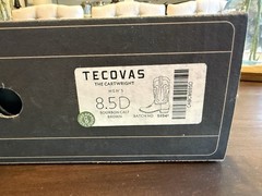 Tecovas The Cartwright Men’s Western Boots Bourbon Calf Brown 8.5D with Box