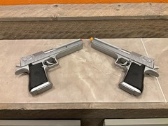 Two Desert Eagle Airsoft Pistol Magnum Research 6mm Replica Spring Loaded Manual