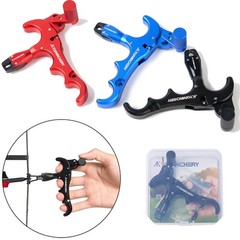 Rotate 360° Compound Bow Release Aids Archery Hunting 4-Finger Thumb Trigger