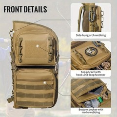 Archery Back Arrow Quiver Dual Side Carry Extendable Hunting Practice Bag