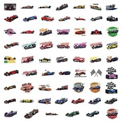 25Pcs Random F1 Racing Car Sport Cars Cartoon Waterproof Stickers