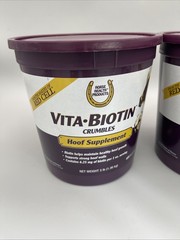 Lot Of 2 Vita Biotin Crumbles Horse Hoof Supplement 3 Lbs Each (6lbs Total)