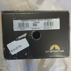 La Sportiva Solution P3 Climbing Shoes Black White Orange Orange Black
