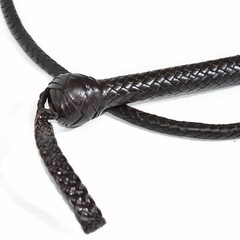 BULL WHIP 04 Feet long 16 Plaits Cow Hide Leather CUSTOM BULLWHIP DARK BROWN
