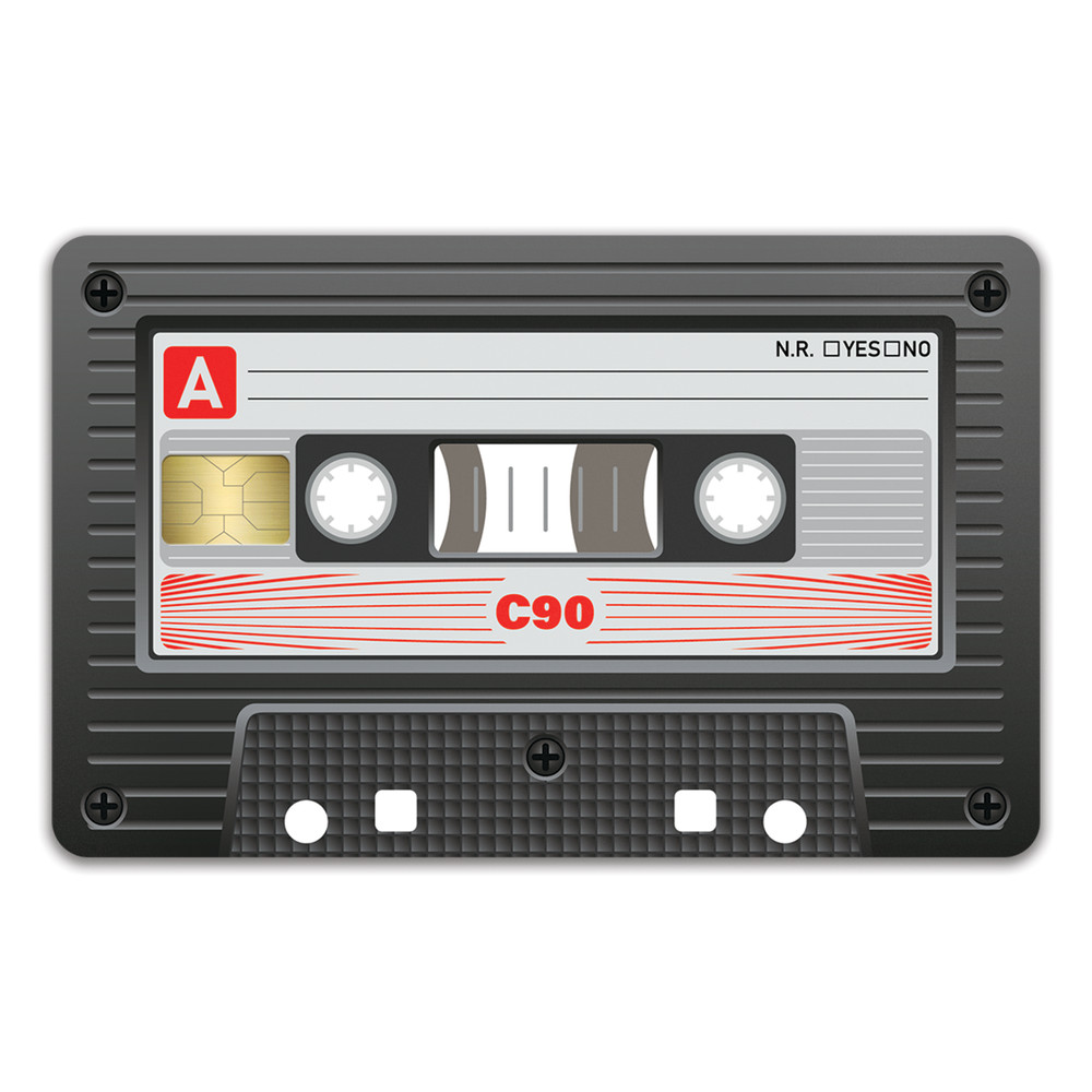 3 Pack Credit Card Skin Cassette Mix Tape Retro 80’s GenX Debit Sticker Decal