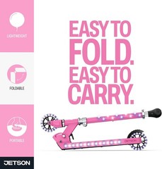Fun & Portable Light-Up Kids Kick Scooter with Adjustable Handlebar, Ages 5+