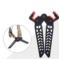 1X Black Bow Stand Universal Lightweight Archery Kickstand for Compound Bows NEW