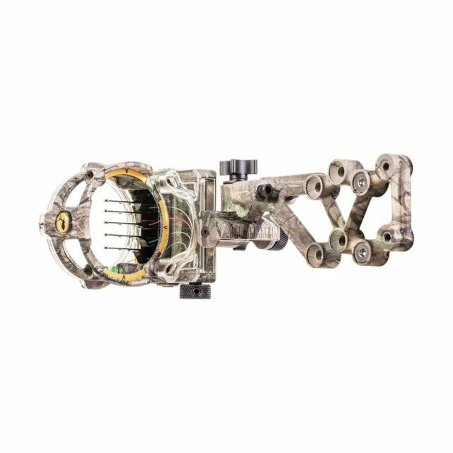 @NEW@ Trophy Ridge React H5 Realtree Camo 5 .019 Pin Fiber Optic Bow Sight! RH