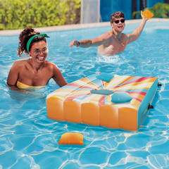35-Inch Inflatable Pool Cornhole Set Toss Games for Kids and Adults