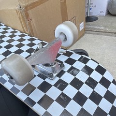 Amazon Complete Skateboard Black & White Checkerboard Deck w/ Grip Tape