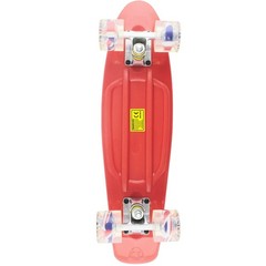 Kids Mini Cruiser Skateboard 22″ Retro for Beginners, Teens, Adults, Dogs (Red)