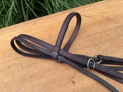 Leather Browband Western Horse Headstall ~ Medium/Dark Oil
