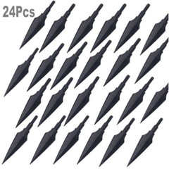 12/24Pcs 150 Grain Arrowheads Broadheads Screw Tip Points Bow Crossbow Hunting