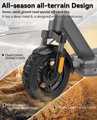 10×2.50 Off Road Tire and Tube Set, Only Fit for 6 inch Rim Hub, Fit for 6″ R…