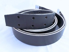 WESTERN STIRRUP LEATHERS 2 1/2 X 66″ USA Handmade BLACK with BUCKLES