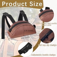 Shinylin 2 Pcs Pommel Pocket Saddle Bag Saddle Horn Bag Saddle Pouch for