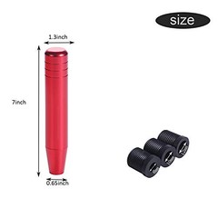 Red Aluminum Alloy Gear Stick for Long Shift Knob Extension