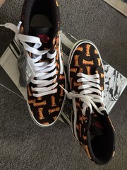 VANS Skate Sk8-Hi Thrasher Black/Multi Skateboarding Shoes Men’s 9.5 D