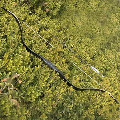 AF Archery 54″ Black Tatar Bow Traditional Recurve Bow Hunting Horse Bow