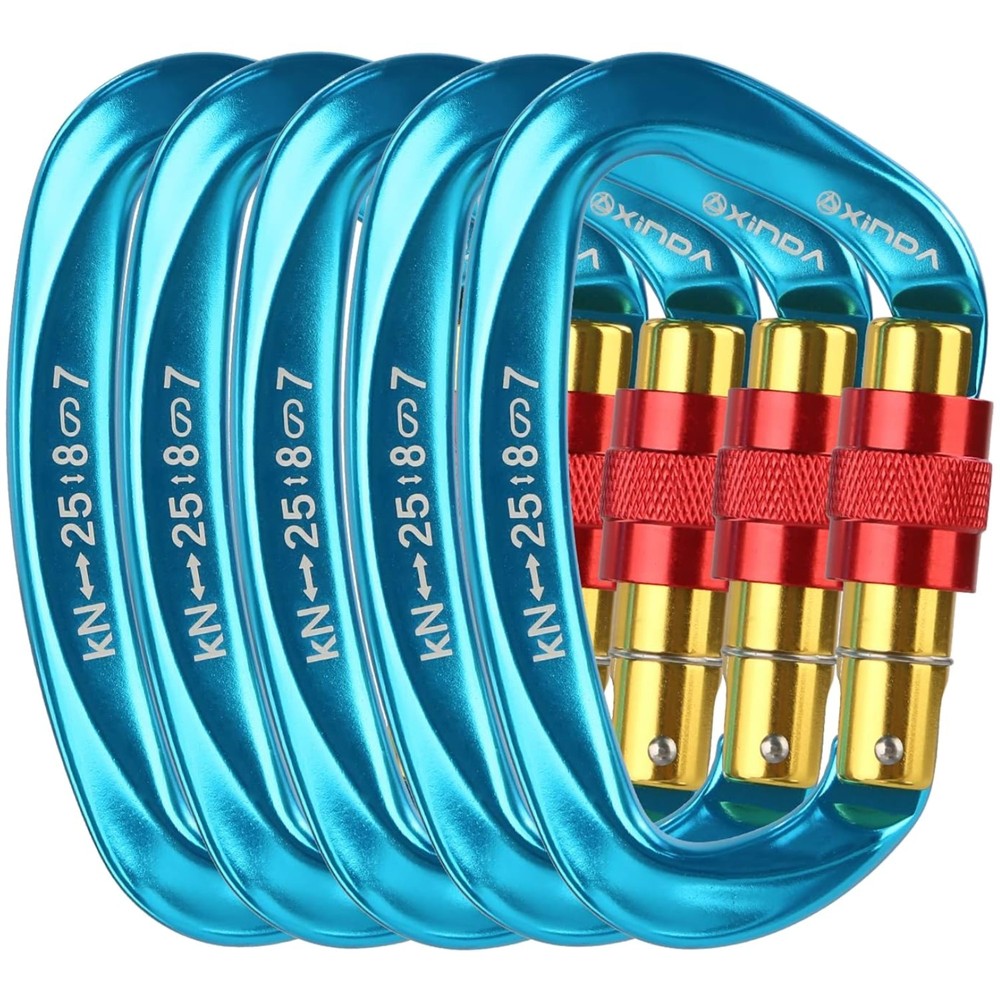 Professional Climbing Carabiners – D Shape Design