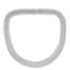 HILASON Heavy-Duty 2-1/2″ SS Rigging Dee Ring 7MM Thickness Tack Saddlery Grade