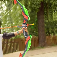 Outdoor Adventure Bow and Arrow Set with LED Light for Boys and Girls Ages 3-10