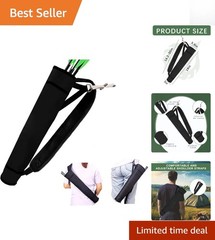 Lightweight Foldable Archery Quiver with Padded Strap & Belt Clip – 30 Arrows