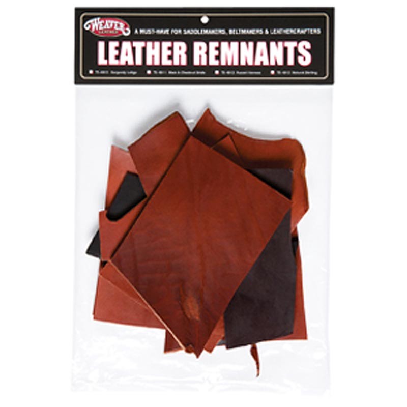 22WL Black Chestnut Remnant Bag Bridle Leather By Weaver Saddle Horse