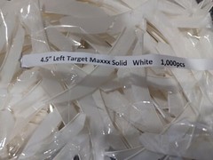 12 Ozark 4 1/2″ Left Wing Target Maxx Feathers Dozen Fletchings, Vanes 4.5 inch
