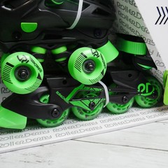 Roller Derby 2 in 1 INLINE + QUAD Combo Boys Skates Adjustable Sizes 12-2 NEW