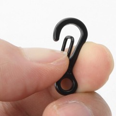 10Pcs Aluminum Alloy Mini Carabiner Clips Tiny Hooks Spring Clasps Keychain A