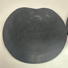 NEW Pair of Castle Plastics Size 2 Black Hard Rubber Horse Hoof Shoe Flat Pads