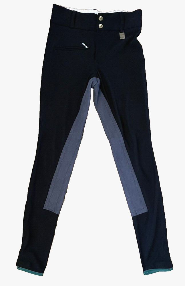 Devon Aire Riding Breeches Solid Jet Black Equestrian Pants Women’s 24L P71