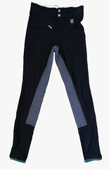 Devon Aire Riding Breeches Solid Jet Black Equestrian Pants Women’s 24L P71
