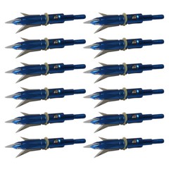 12Pcs 2 Blade 100 Grain Archery Crossbow Broadheads Arrowheads Tips for Hunting