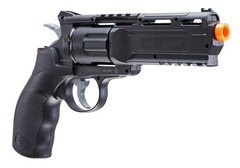 Airsoft Revolver Powered CO2 Pistol Single/Double Action 325 FPS 10 RDS Mag Bk