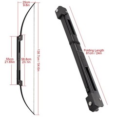 Archery 55″ Folding Survival Bow Set for Adults, Portable Recurve Bow for Out…