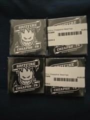 Lot Of 4 Spitfire Cheapshot Skateboard Bearings (8 in EACH pack) NEW & SEALED!