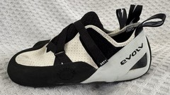 Evolv Defy Medium Volume Climbing Shoes Size 45 Mens 11.5 Black White PSR 04