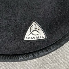 Acavallo AC214 Spine Free Gel & Memory Foam Half Pad Black Large Size 2 New