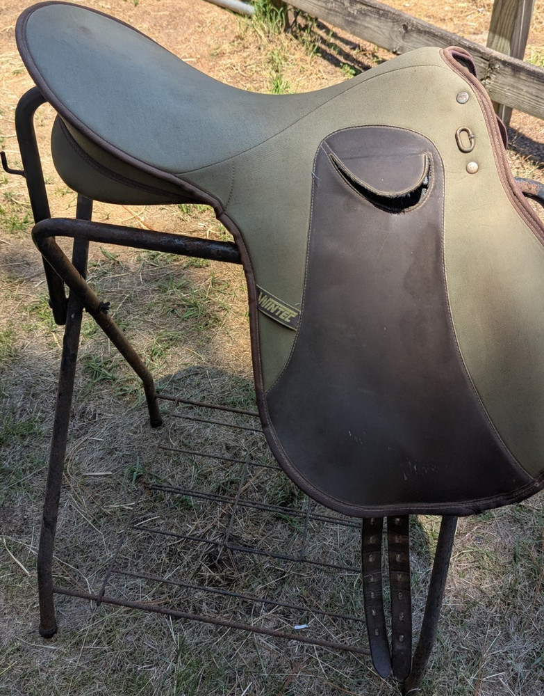 Wintec All Purpose 19 in Brown English Horse Saddle for Riding Training