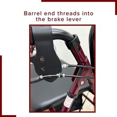 34″ Replacement Brake Cable For Medical Rollator, Walker and Folding Wheelchairs