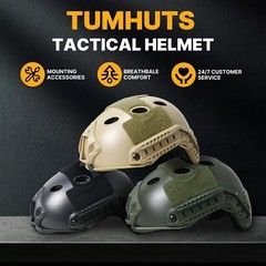 Tactical Airsoft Helmet with Full Face Protective Mask kit for Hunting Cosplay